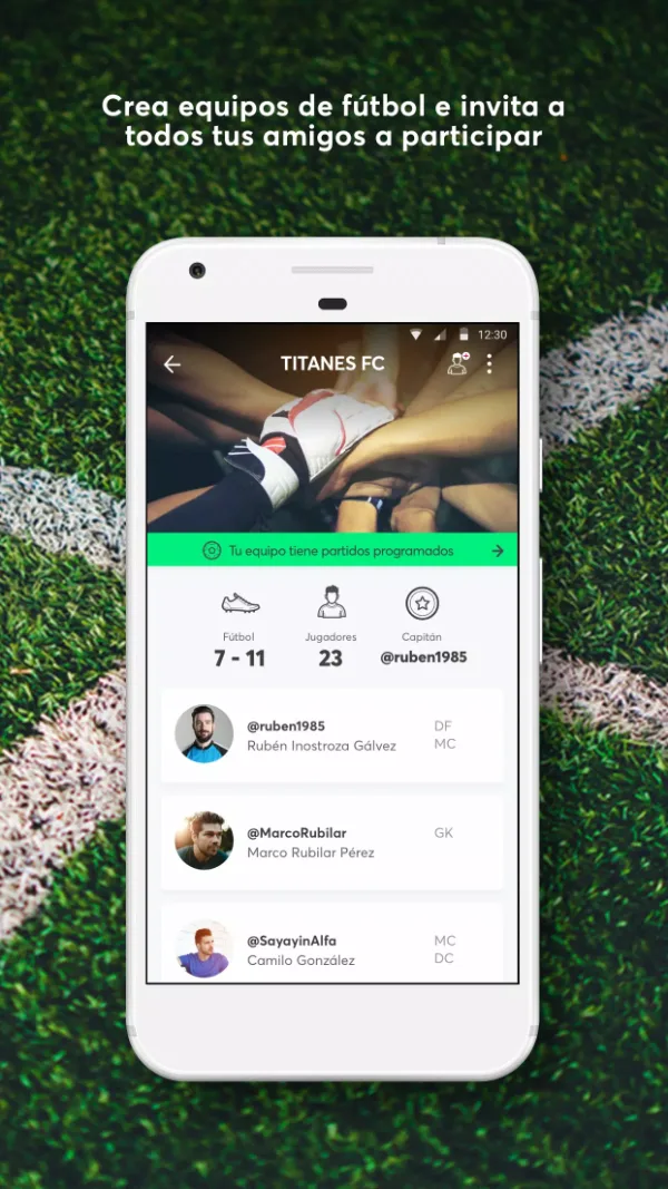 Canchapp partidos